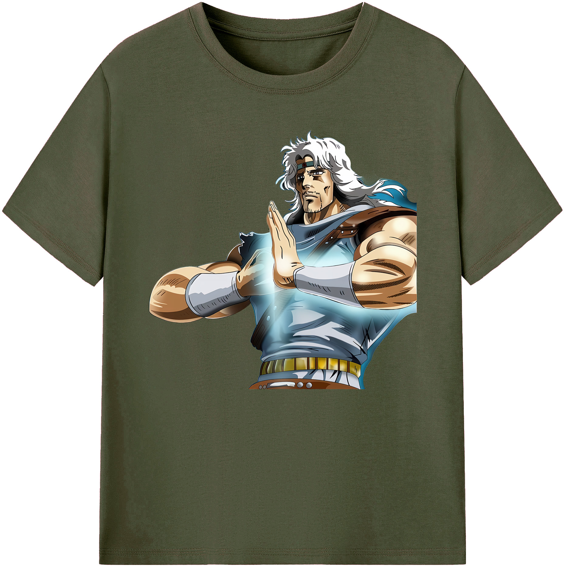 （画像用） 北斗の拳 Fist of the North Star 綿100％ メンズ半袖Tシャツ｜肌触りやわらか＆通気性